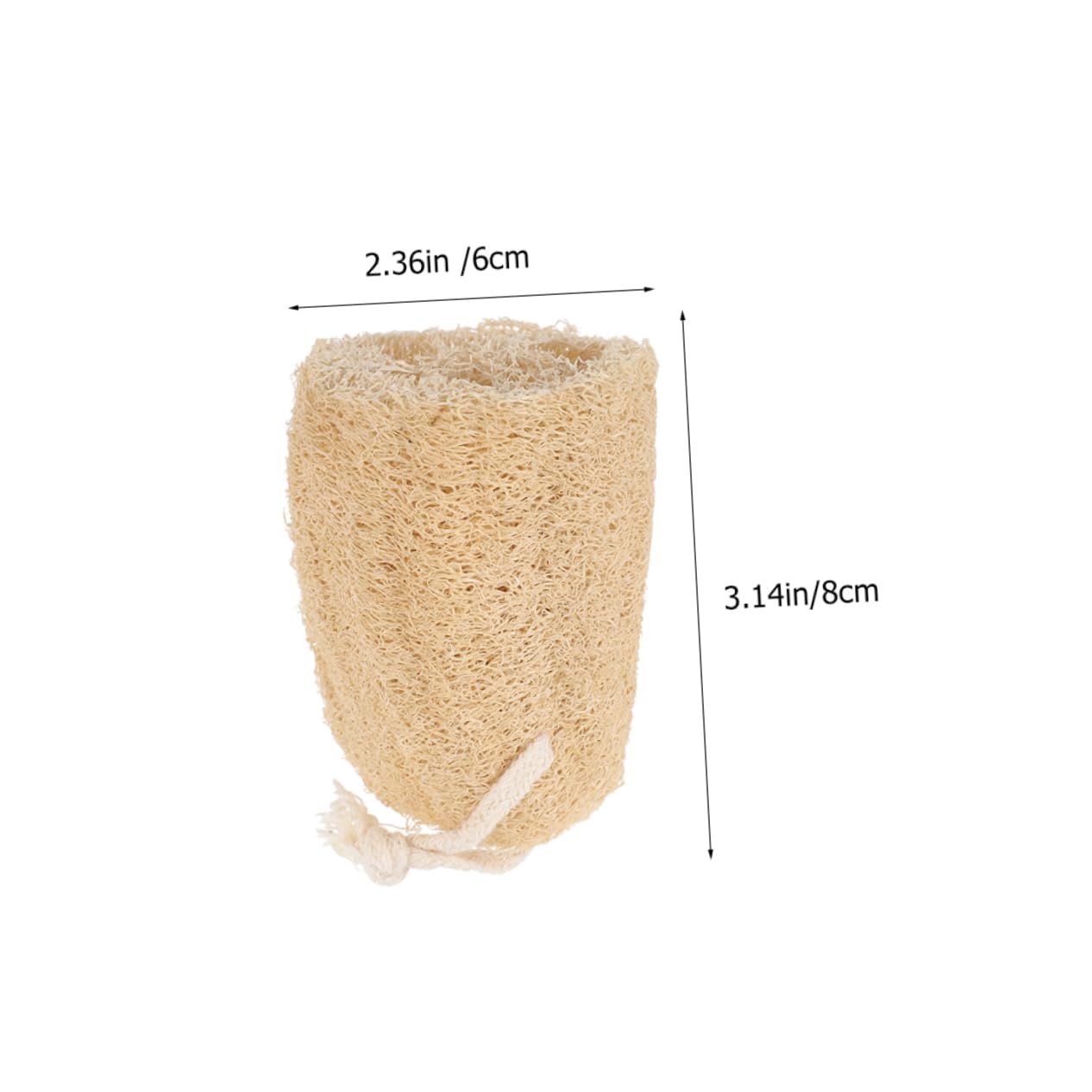 BCOATH 4Pcs Natural Loofah Dish Washing Sponges Kitchen Scrubber Pads Loofah Cleaning Pads for Dishes Multi for Dish Cleaning