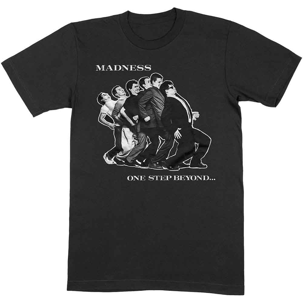 Madness T Shirt One Step Beyond Band Logo Official Mens Black XL