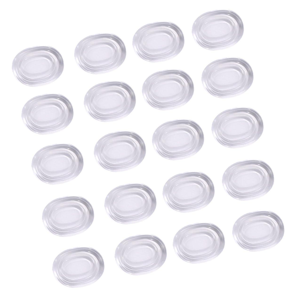 BESPORTBLE 20pcs Noise-absorbing Pad Snare Drum Mute Pad Drum Damper Pad Silicone Drum Muffler Drum Gel Pad Silicone Drum Damper Transparent
