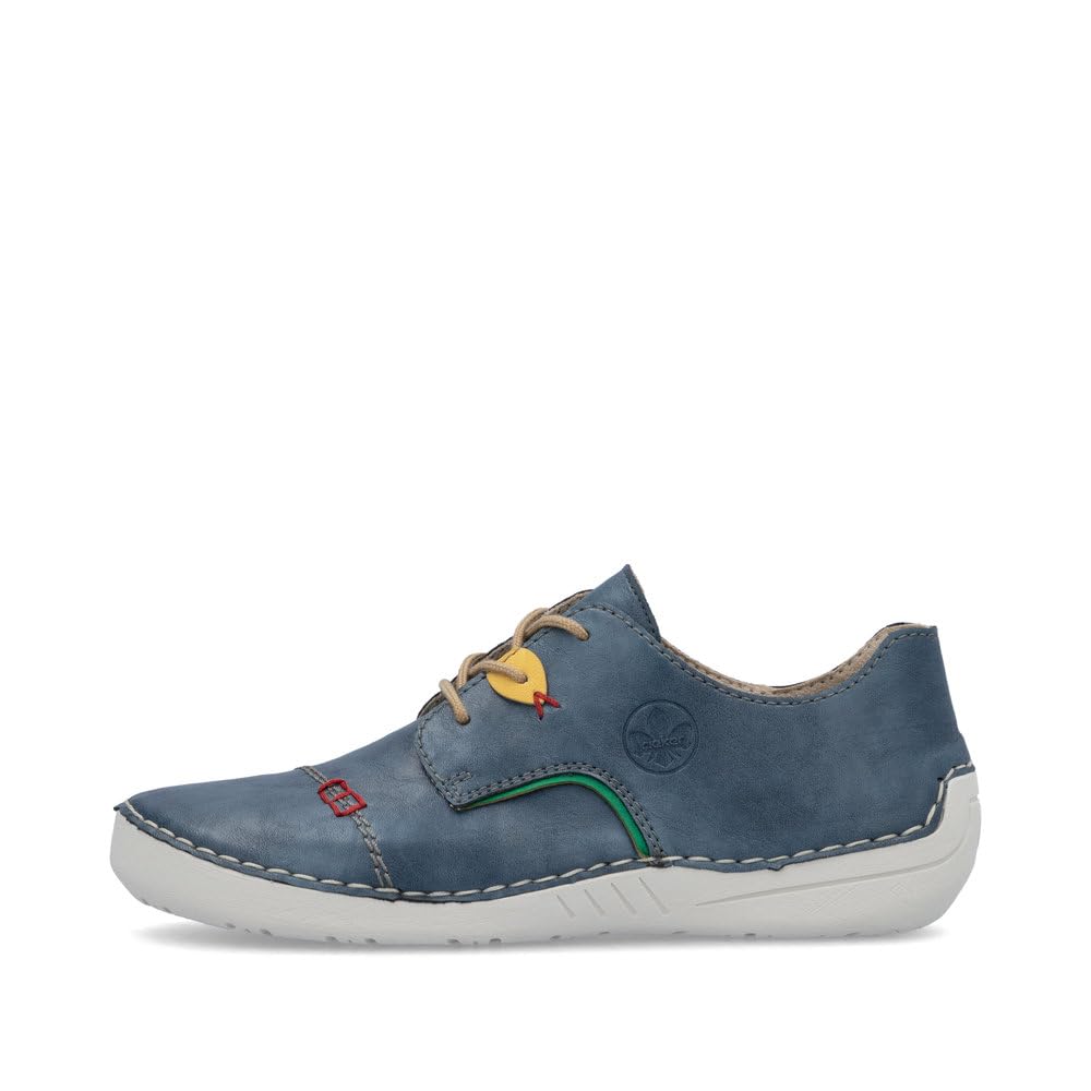 Rieker Femme Chaussures à Lacets 52528, Dame Chaussures Confortables