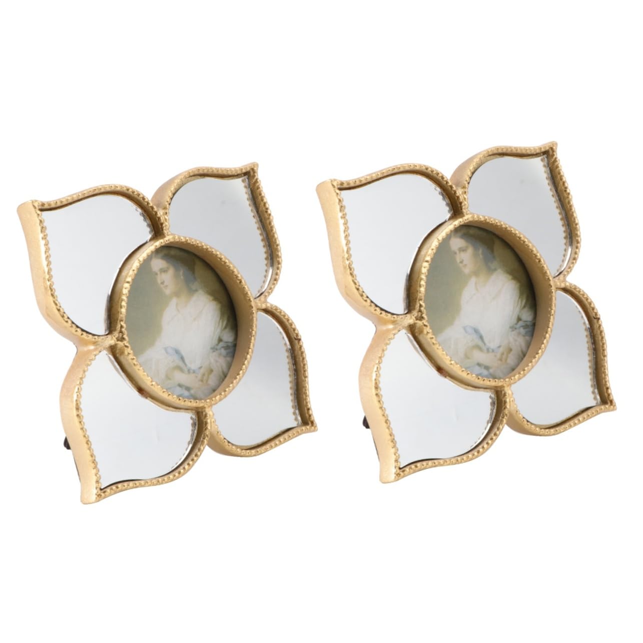 SOLUSTRE 2stücke Goldener Resin-bilderrahmen Kreativer Fotorahmen Für Hochzeitsfotos Desktop-dekoration Elegantes Design Für Besondere Anlässe Handgefertigte Ornamente Für Ihre