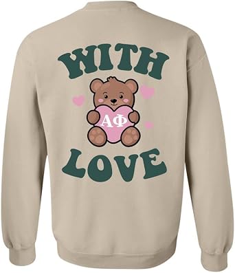 Alpha Phi Sweatshirt - APHI With Love Sorority Crewneck Sweatshirt