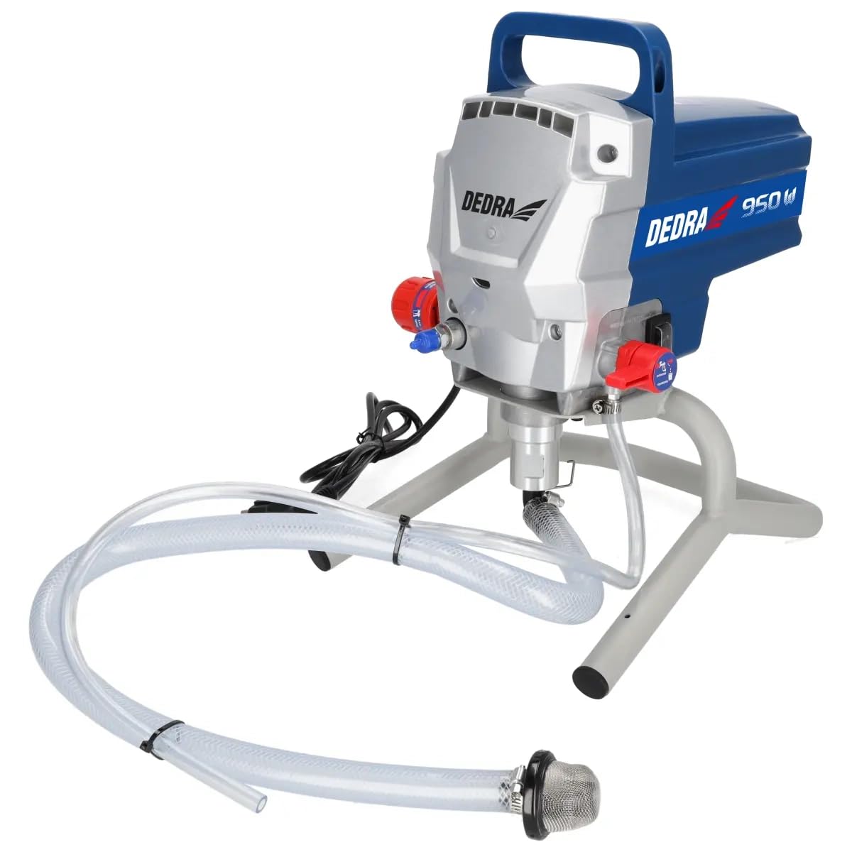 Dedra - Pulverizador hidrodinámico (950 W, alargador, 2 l/min, Manguera de 15 m, Pistola pulverizadora con Boquilla 517, Dedra con Pistola rociadora y Boquilla, 227 Bares