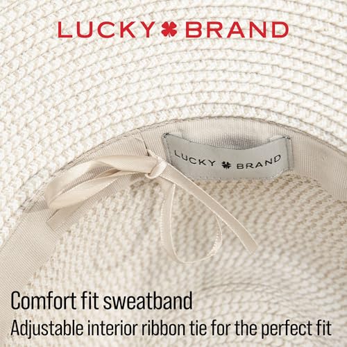 Image of Lucky Brand Straw Hat | Travel | Vacation | Sun Protection | Lightweight | Breathable | Summer | Beach | Straw