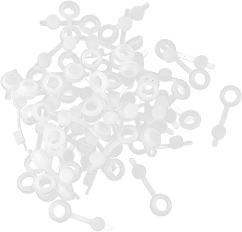 CHICTRY Ojales de silicona con orificios para popote con tapones adjuntos para tapas de tarros de masón, chucrut, fermentador de Kimchi, cerveza