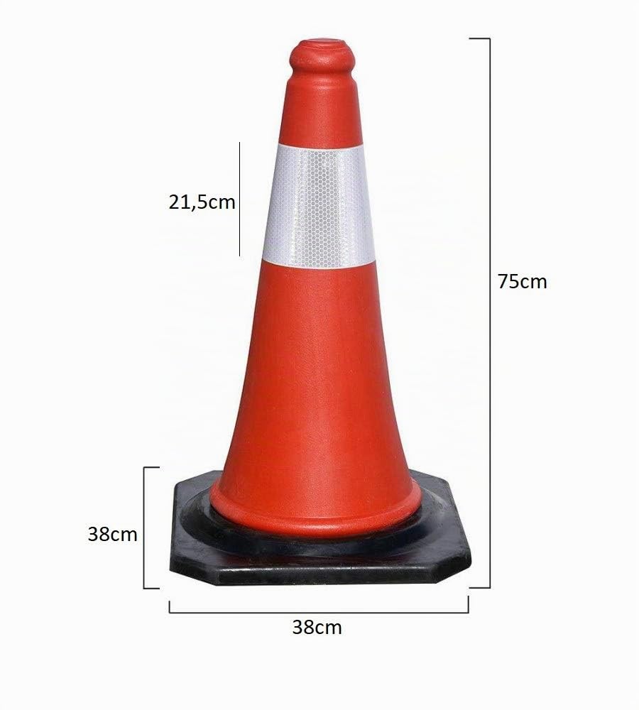 Dicoal dca03 Cône Base de caoutchouc, 75 cm