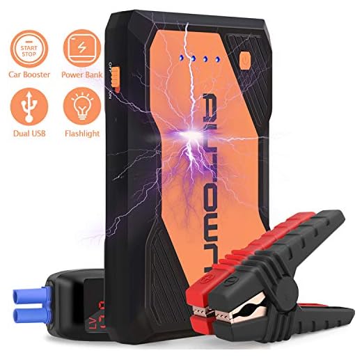AUTOWN Arrancadores de Batería de Coche, Arrancador de Coches para 5,5L Gasolina o 3,5L Diesel, Booster Arrancador & Booster Bateria con Carga Rápida QC3.0