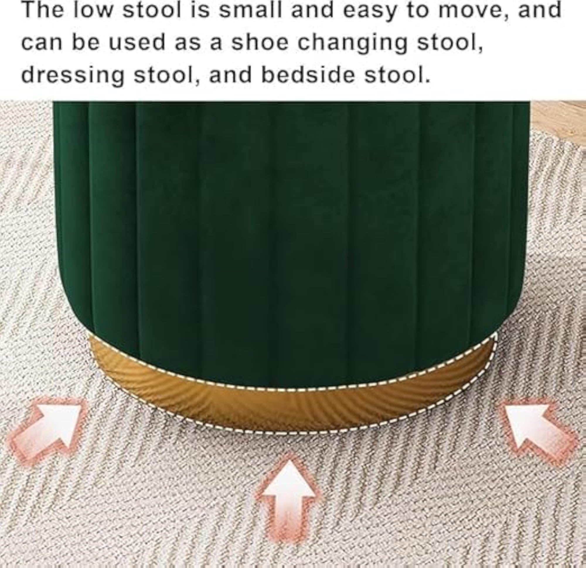 Cushion Drum Ottoman Pouf, Siali Design