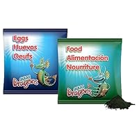 Aqua Dragon Starter Kit, Schlüpfen und Züchten von Unterwasserhaustieren zu Hause, pädagogisches STEM-Spielzeug mit Eiern und Tierfutter, 1 Packung