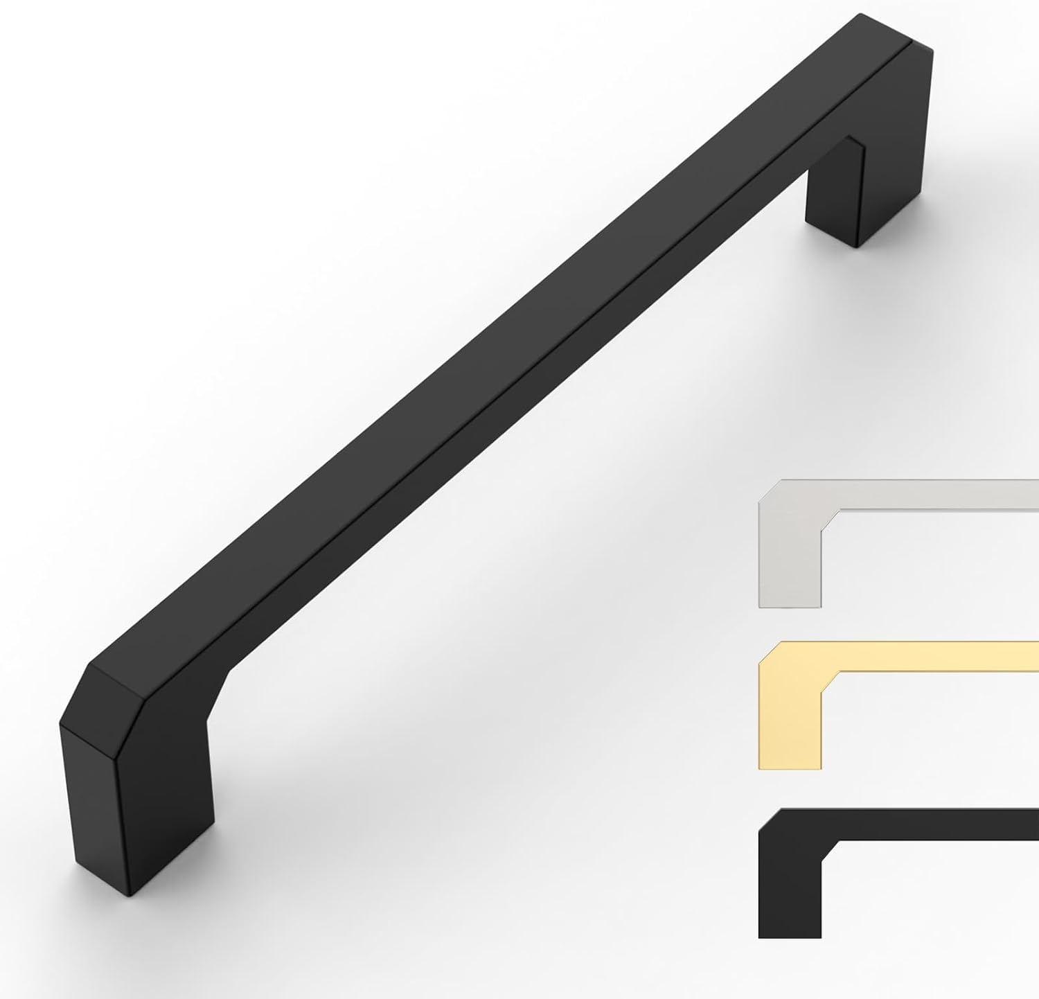 9BUILD 10 Pack 5 Inch Cabinet Pulls Matte Black Kitchen Cabinet Handles Cabinet Hardware Kitchen Handles for Cabinets Black Drawer Pulls