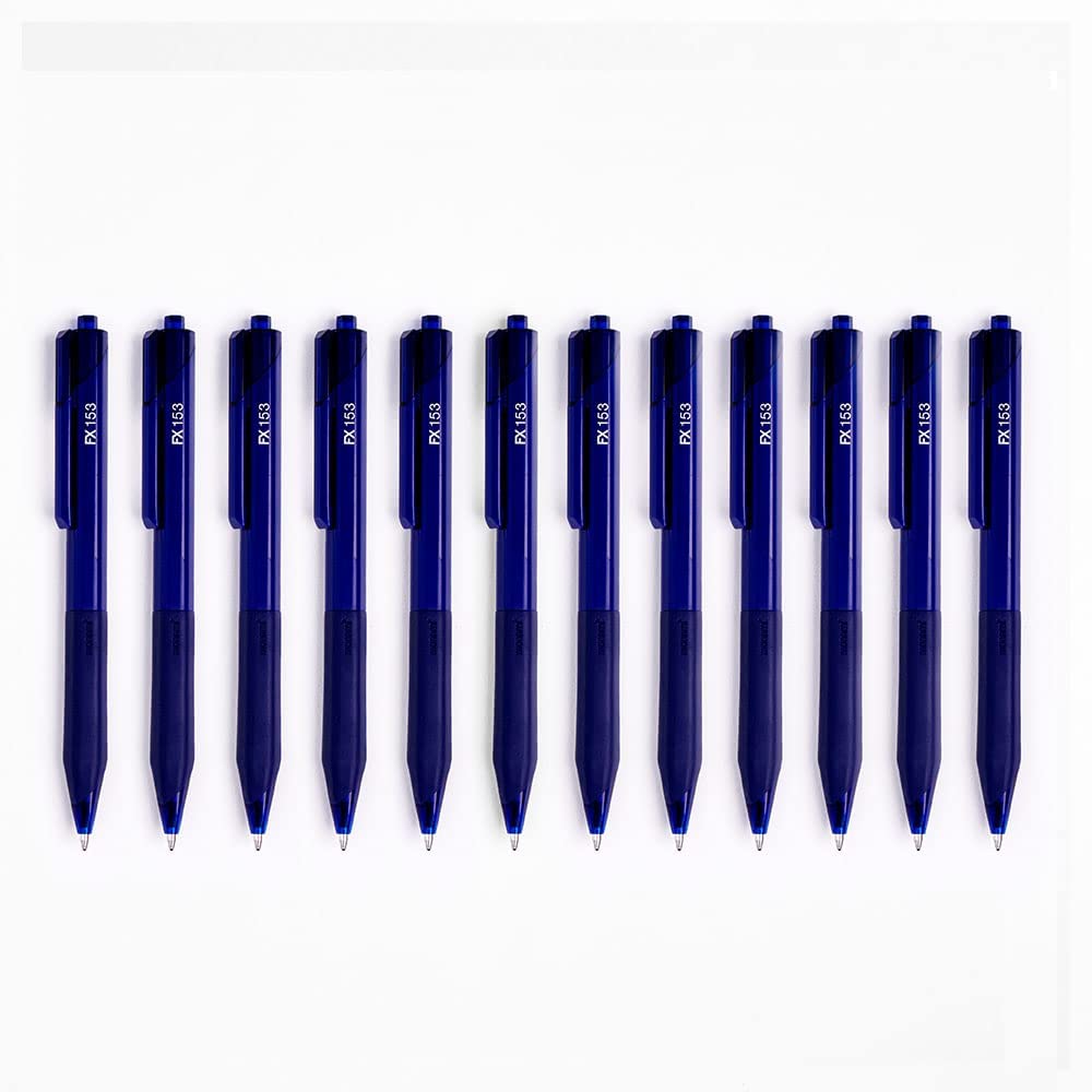 MONAMI FX 153 Lightweight Pen for Smooth Writing | Blue and Red