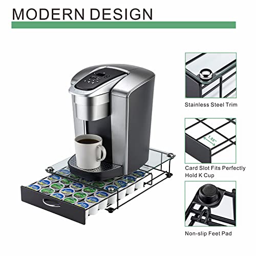 Flagship K Cup Drawer Organizer For Keurig Pods K Cup Storage K Cup Holder For Counter Glass Top(35 Pods Capacity) #TOP3