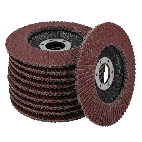 10 x Flap Discs 80 Grit Angle Grinder 4.5