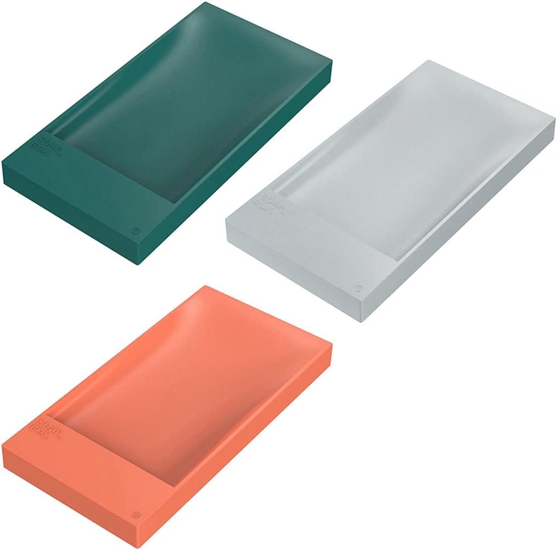 シャワー バスルームのためのシャワー バスルームのファッショナブルな石鹸皿のための3ピース石鹸の食器棒石鹸の石鹸の石鹸の石鹸ホルダーの石鹸の石鹸の石鹸箱の箱箱セーバー Champacheval Fr