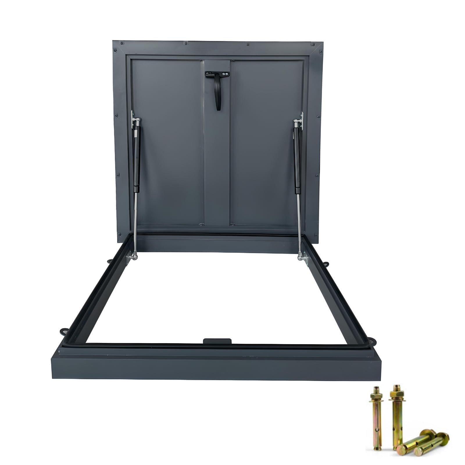 Trampilla de techo 80 cm de acero galvanizado con amortiguador 1
