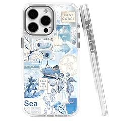 Seashell Ocean Blue Retro Collage