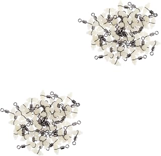 LIOOBO 100 Pcs Contator Cruz Cabelo Gira De Pesca Conector Equipamento De Pesca Rolamento Gira Acessórios Brilho Isca Equipamento De Pesca Ganchos De Pesca Contator Espaço De Pesca