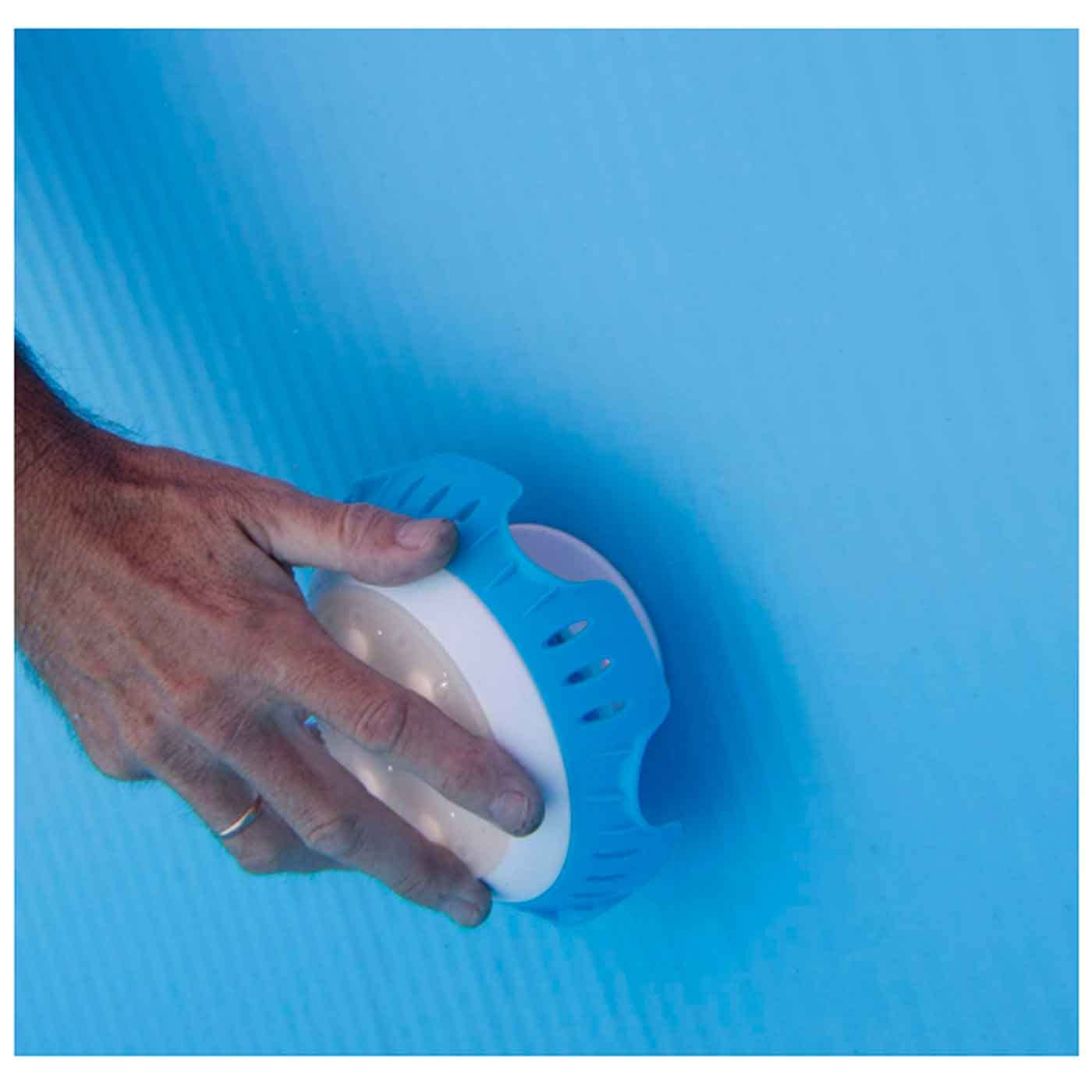 Acan Tradineur - Lámpara led para Piscina, Luces Multicolor, Resistente al Agua Incluye adaptadores para válvulas. 10 x 16,5 x 16,5 cm