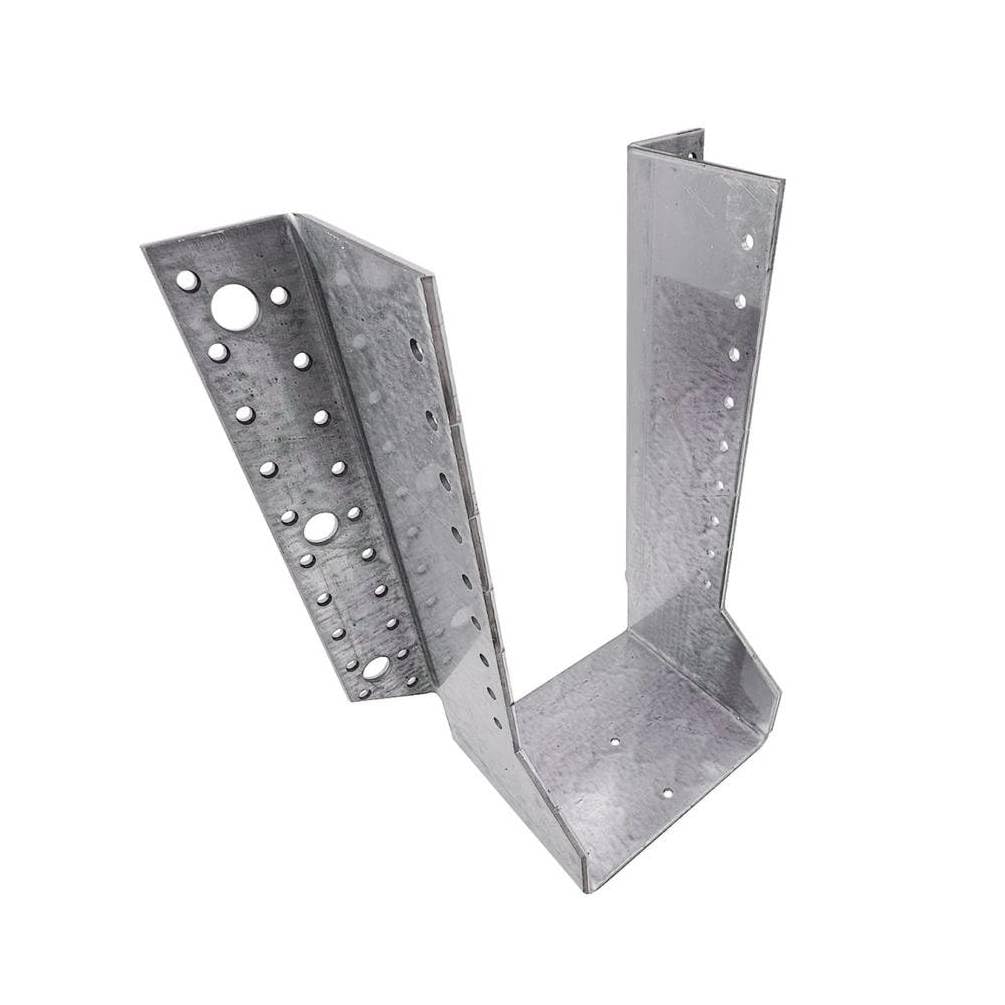 Sabot de charpente à ailes extérieures 200x400x4 mm D-Work en acier lourd haute résistance