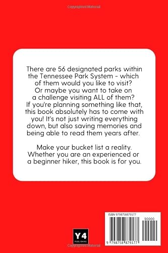 Tennessee State Parks Bucket List: Trip Planner & Outdoor Adventure Log List Guide | Travel Log & Memory Journal | America Passport & Stamp Book #TOP1