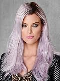 Lilac Frost Wig Color Lilac Frost - Hairdo Wigs 18" Long Waves Tru2Life Heat Friendly Synthetic Purp