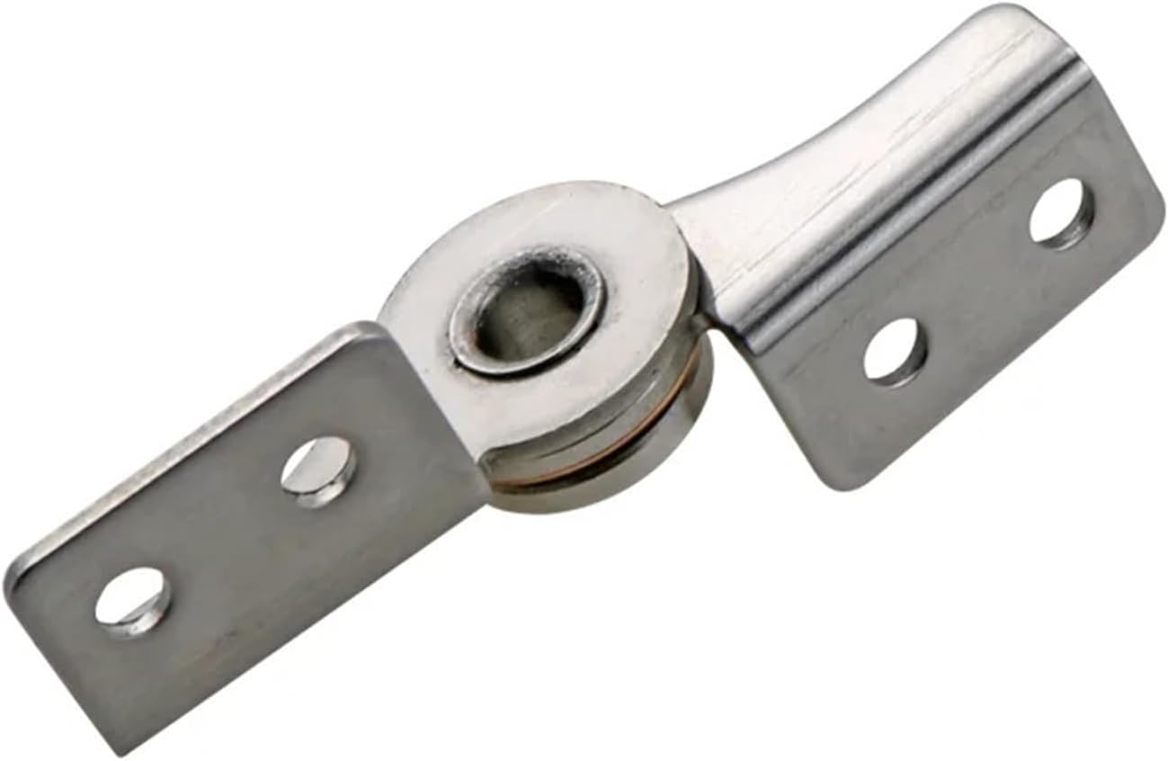 Stainless Steel Wire Hole Damping Rotating Shaft Torque Hinge 1Pcs(No Holes-Right)