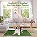 Kunstrasen Hundeklo Balkon Hundetoilette Ersetzen Rasen Welpentoilette Wiederverwendbar Training Pee Pads für Kleine Grosser ältere Hunde für Ältere, Kleine, Grosse Hunde+1 × Schwarze Faltschale