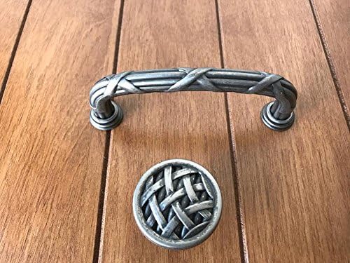 Napa Pull Bin Cup Handle Antique Pewter 3.75" (96mm) Betweeen Screw Holes New