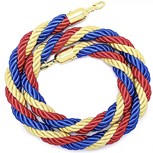 Barrière de sécurité en corde de chanvre torsadée pour poteau de guidage