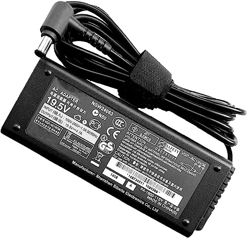 90W VGP-AC19V48 VGP-AC19V37 Adaptateur Secteur Chargeur pour Ordinateur Portable Compatible pour Sony VAIO PCG VGN VPC VGP-AC19V PCGA-AC19V VGA-AC19V...
