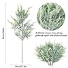 DIYDEC 10 Pack 20" Christmas Artificial Pine Branches Long Snowy Pine Branches Christmas Greenery Cedar Picks Frosted Faux Stems for Xmas Tree Garland Wreath Vase DIY Crafts Home Winter Decorations #1