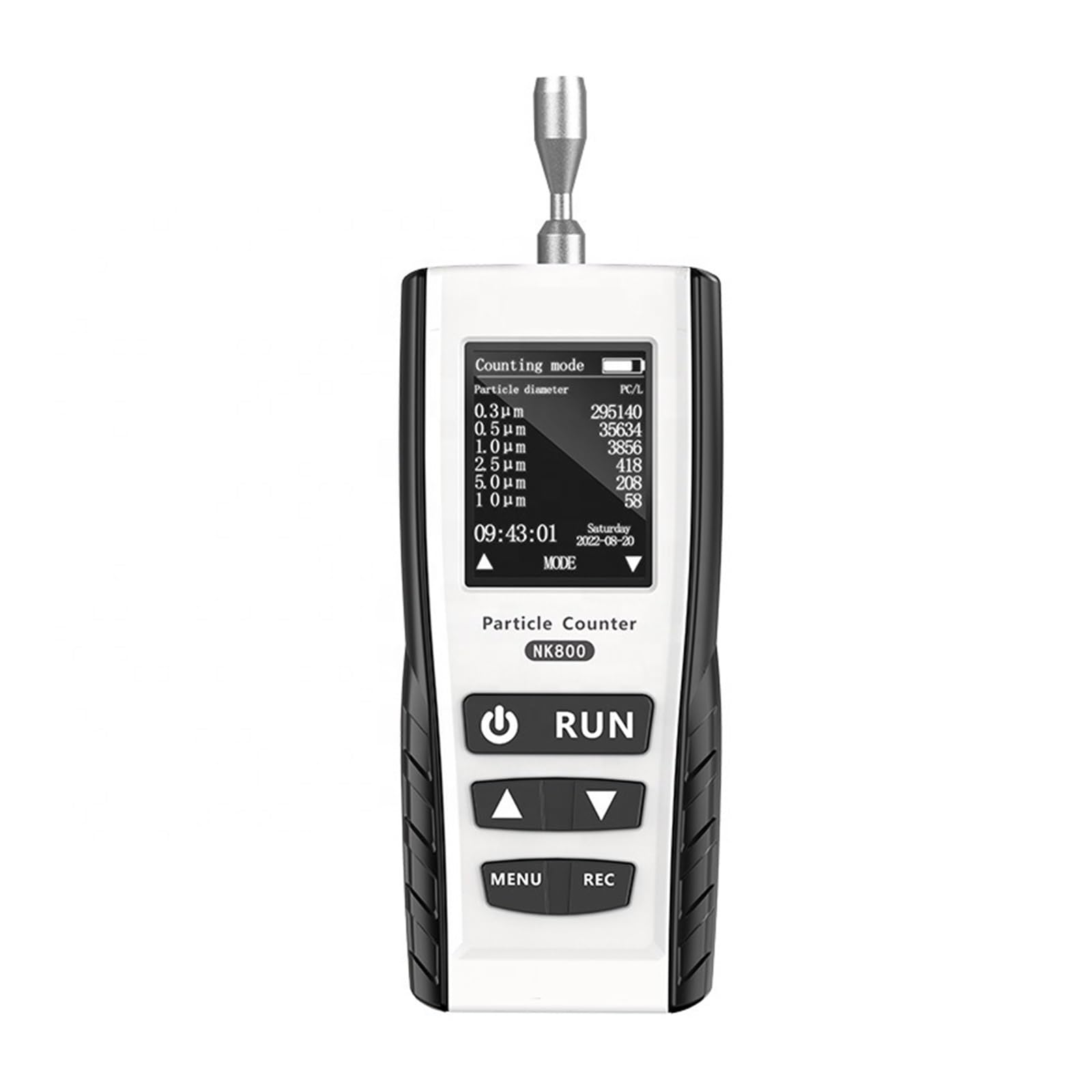 Probador de detectores de fugas de gas Detector de alta sensibilidad, monitor de partículas, monitor profesional de calidad del aire y polvo, contador de partículas portátil Con amplio rango de prueba