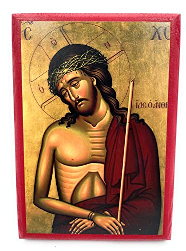 Wooden Greek Orthodox Christian Icon Jesus Christ the Bridegroom for