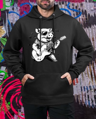 Over Sized Custom Sweatshirt for Men Streetwear Vintage crew neck 2025 Cropped hooded Tops Basic Causal3