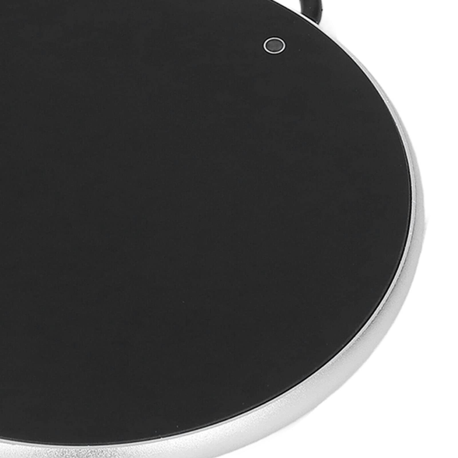 Scaldatazze da caffè 55°C Scaldacandele USB a Temperatura Costante Risparmio di Spazio Scaldacandele Portatile Piccolo per Casa, Ufficio, Scrivania, Viaggio(d'Argento)