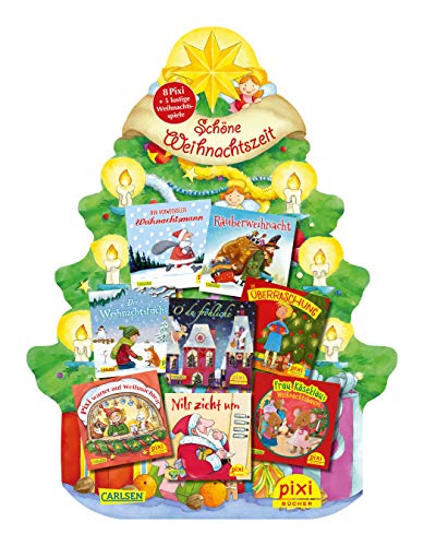 Pixis Riesen-Weihnachtsbaum: 8 Pixi-Bücher und 5 lustige Spiele auf großer Stanzpappe in Weihnacht Pixis Riesen-Weihnachtsbaum: 8 Pixi-Bücher und 5 lustige Spiele auf großer Stanzpappe in Weihnacht