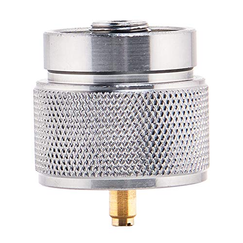 Phyachelo Adaptador de Estufa de Camping 1LB Entrada de Tanque PequeñO de Propano y una VáLvula Lindal Salida EN417 Cilindro Exterior Recipiente de GLP ConversióN