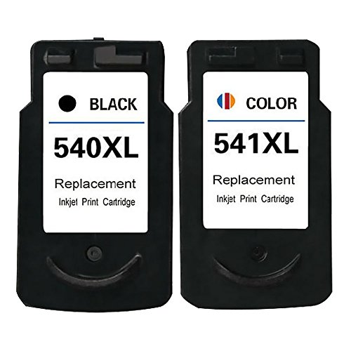 Jalee 2× Cartuchos de tinta refabricado para usar en lugar de Canon PG-540 CL-541 XL Compatible para Canon PIXMA TS5150 TS5151 MG2150 MG2250 MG3150 MG3250 MG3550 MG3650 MG4150 MG4250 MX395 MX475 MX535