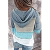 Acelitt-Women-Casual-Long-Sleeve-Zip-Up-Hooded-Sweatshirt-Hoodies-S-XXL Acelitt Women's Casual Lightweight Long Sleeve Zip up Zipper Striped Knit Sweaters Hoodies Sweatshirts Pullover Medium Sky Blue