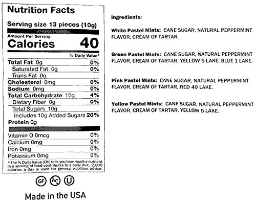 Richardson After Dinner Mints (Pastel Mints) - 1.5Lb Bag #TOP4