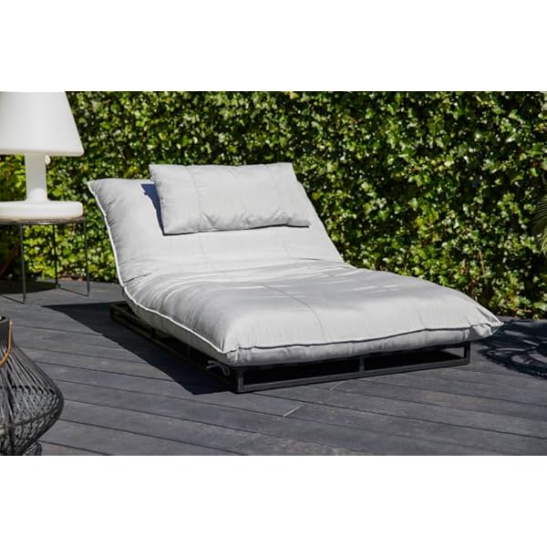 Hartman Emma Loungeliege Schwarz / Marmor