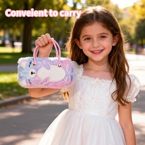 Image of PERFECTSIGHT Hard Shell Eyeglasses Case, PU Leather Protective Glasses Case, Cute Eyeglass Case for Women Men Girls