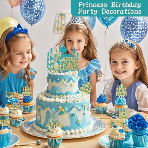 Adornos para tartas de castillo de princesa para decorar tartas fácilmente 5