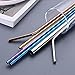 Hoshen 10Pcs Reusable Stainless Steel Color Straws, Color Metal Full Straight Straws (Including 2 Brushes), Suitable For 20/24/30 Ounce Tumblers, 8.5 Inches-All Bent