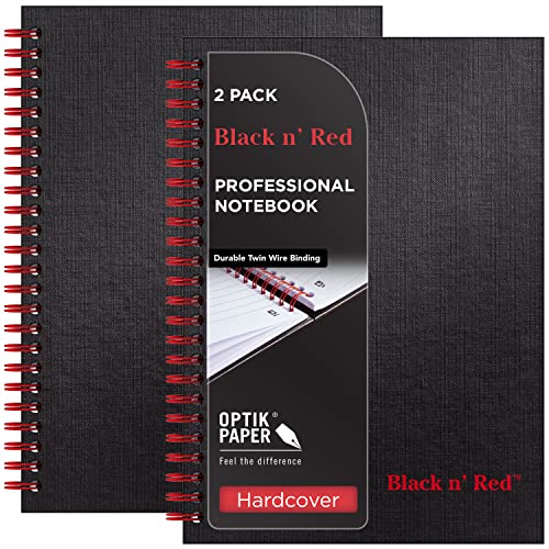 Ordinateur portable professionnel Black 'n' Red bloc notes couverture rigide filaire