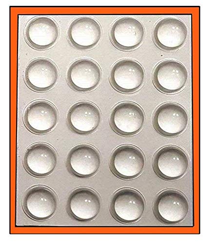 Preisvergleich Produktbild Libetui Möbelpuffer Puffer Elastikpuffer Anschlagdämpfer Möbelfüße selbstklebend, transparent (16x8mm)