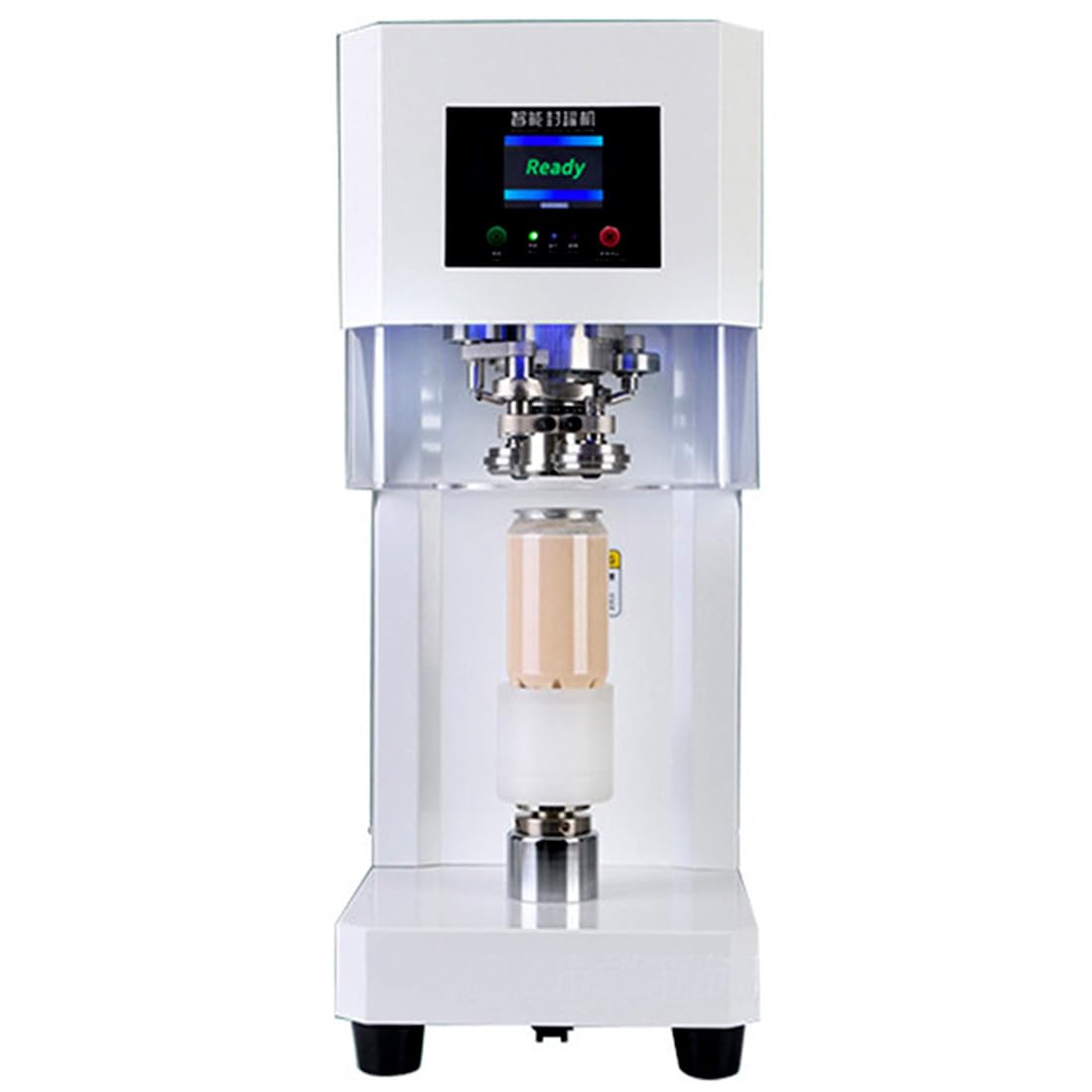 Scelleuse De Canettes, Machine à Sceller Les Canettes Automatique 140 W avec écran LCD,Machine à Sceller Les Gobelets Commerciales,Hauteur Réglable 1,2 à 7,9 Pouces,Diamètre 2,2 Pouces