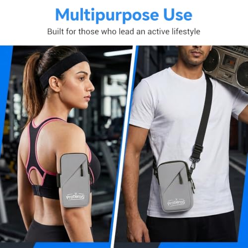 Image of Proberos Phone Holder Armband Crossbody Holster Waterproof for Running
