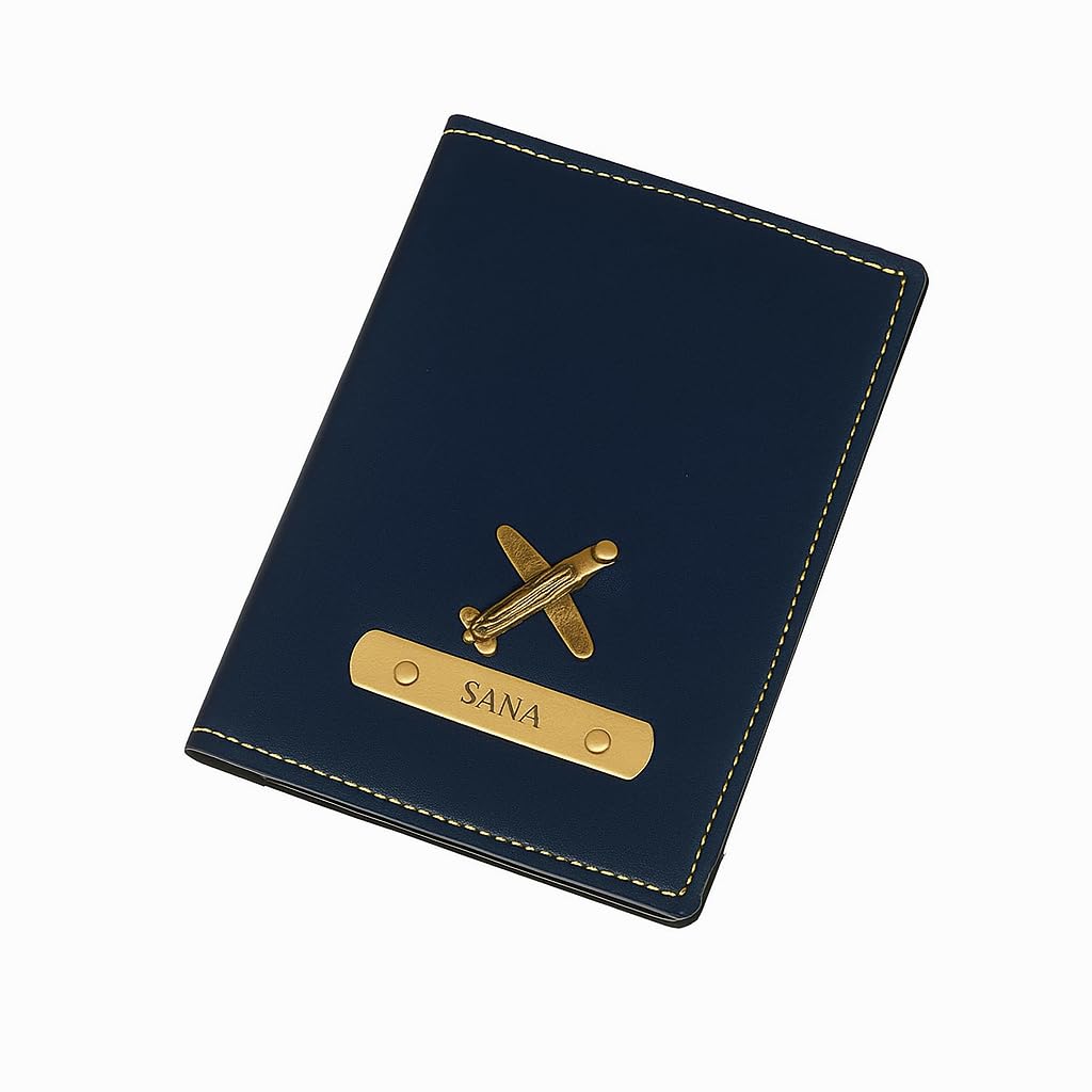 Faux Vegan Leather Customized Passport Cover, Passport Holder for Men, Women & Kids - Travel Accessories Passport Wallet with Custom Name P005-image-36