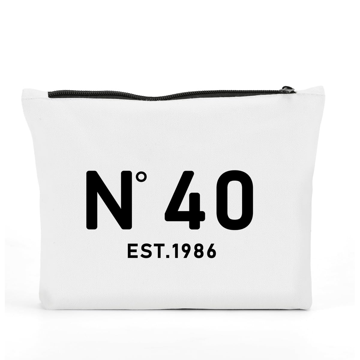 FBCCZEY Funny 40th Birthday Gifts Women Makeup Bag, Happy Anniversary 40th Birthday Party Decorations Woman Makeup Pouch, 40 Year Old Birthday Gifts